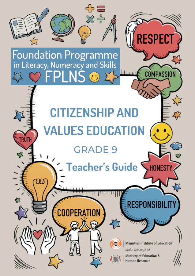 Citizenship and Values Education Grade 9 Teacher's Guide Cover